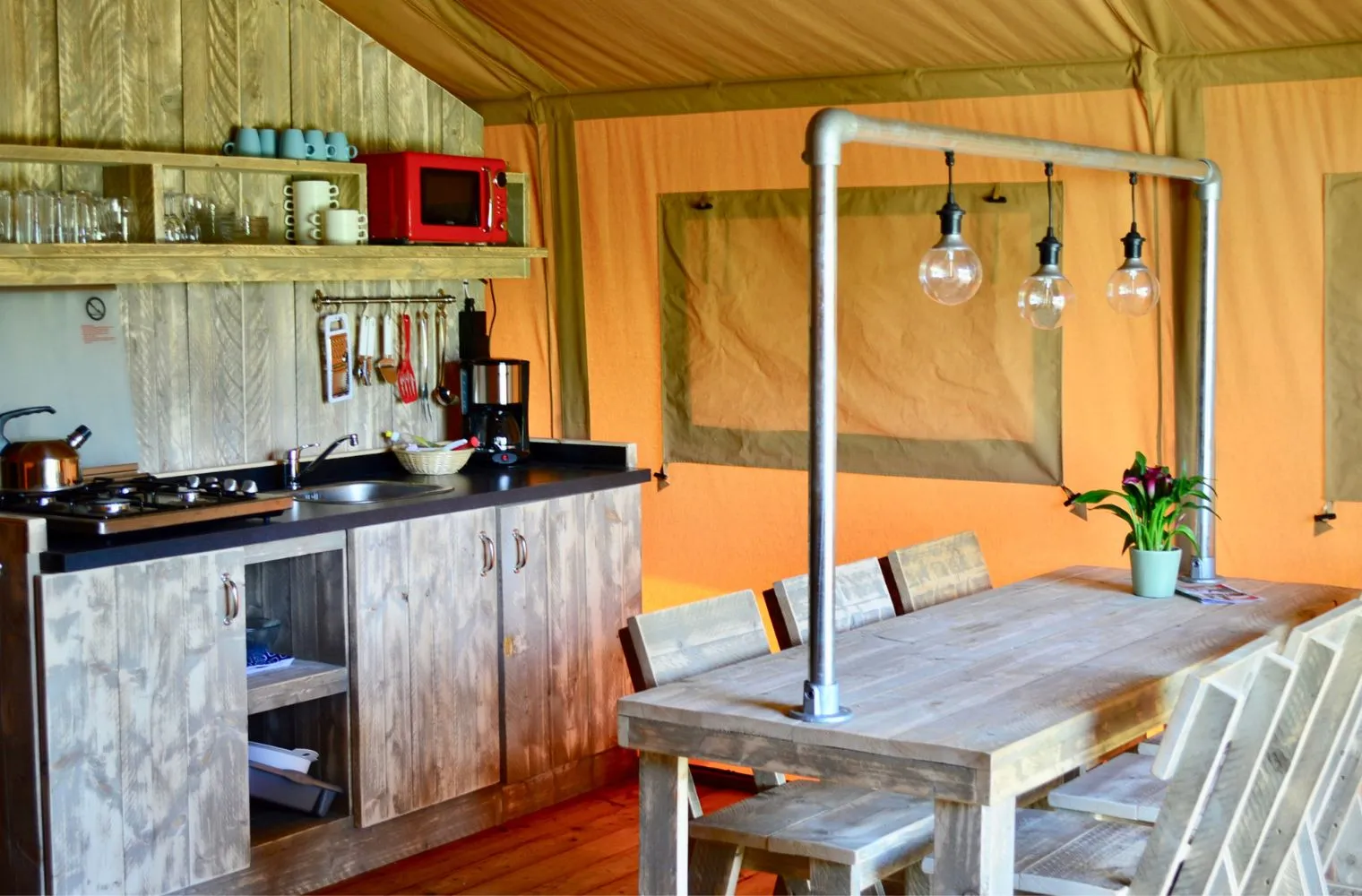 safari tent rental by the sea